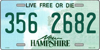 NH license plate 3562682