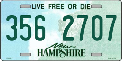 NH license plate 3562707