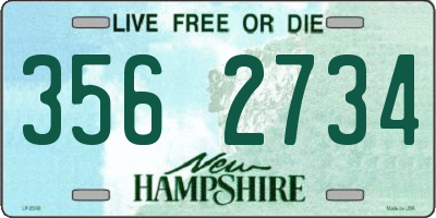 NH license plate 3562734
