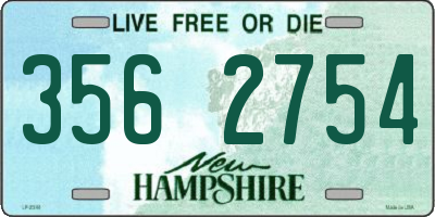 NH license plate 3562754