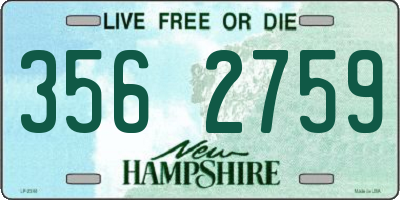 NH license plate 3562759