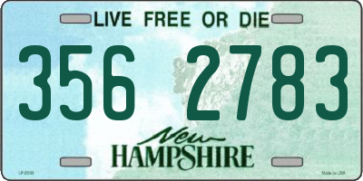 NH license plate 3562783