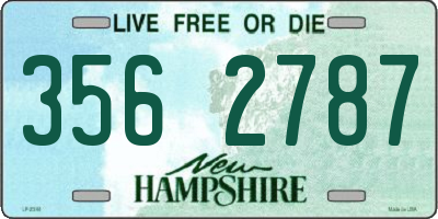 NH license plate 3562787