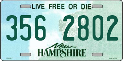 NH license plate 3562802