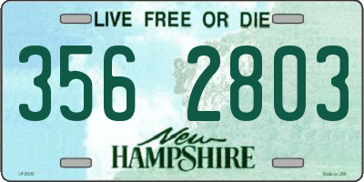 NH license plate 3562803