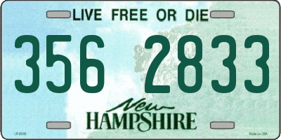 NH license plate 3562833