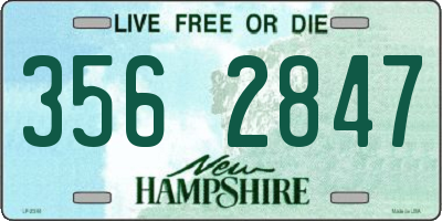 NH license plate 3562847