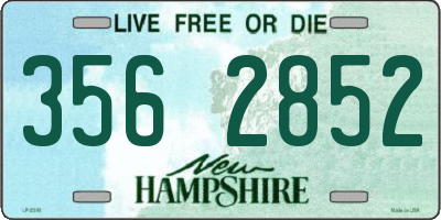 NH license plate 3562852