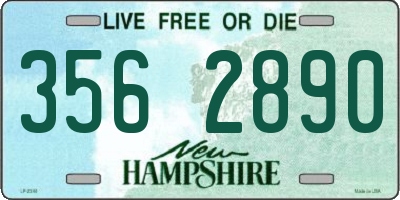 NH license plate 3562890