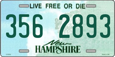 NH license plate 3562893