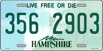 NH license plate 3562903