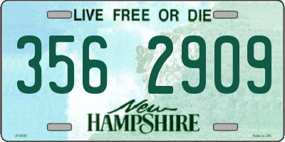 NH license plate 3562909