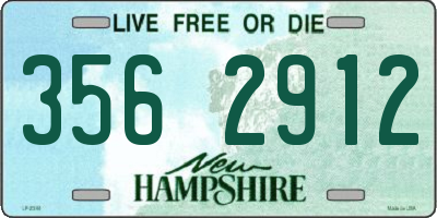 NH license plate 3562912