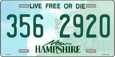 NH license plate 3562920