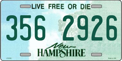 NH license plate 3562926