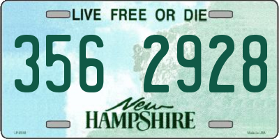 NH license plate 3562928