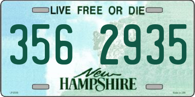 NH license plate 3562935