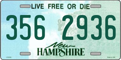 NH license plate 3562936
