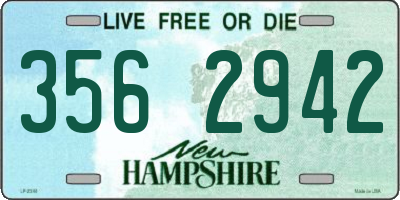 NH license plate 3562942