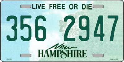 NH license plate 3562947