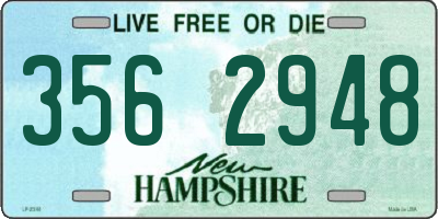 NH license plate 3562948