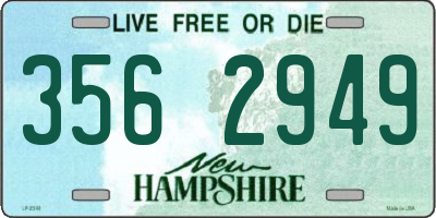 NH license plate 3562949