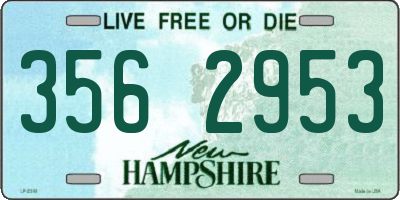 NH license plate 3562953