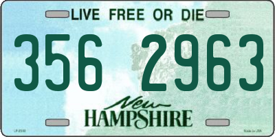 NH license plate 3562963