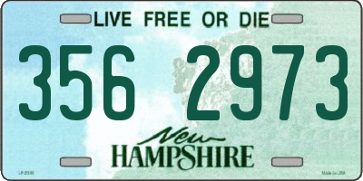 NH license plate 3562973