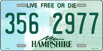 NH license plate 3562977