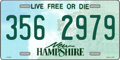 NH license plate 3562979