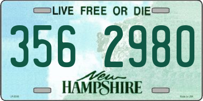 NH license plate 3562980