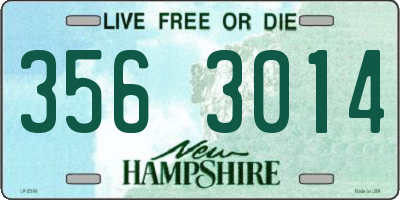 NH license plate 3563014