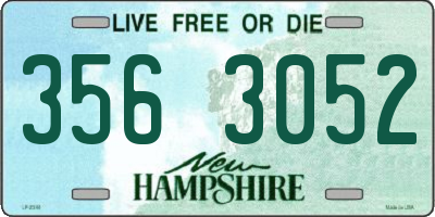NH license plate 3563052