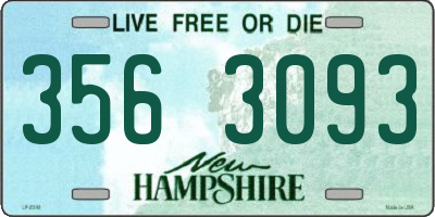 NH license plate 3563093