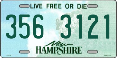 NH license plate 3563121