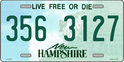 NH license plate 3563127