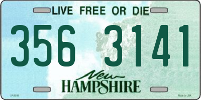 NH license plate 3563141