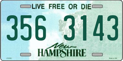 NH license plate 3563143