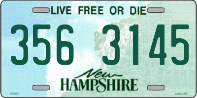 NH license plate 3563145