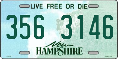 NH license plate 3563146
