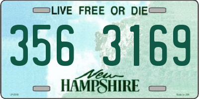 NH license plate 3563169