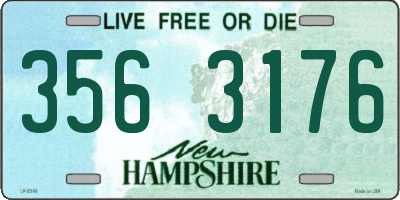NH license plate 3563176
