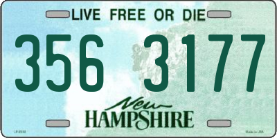 NH license plate 3563177