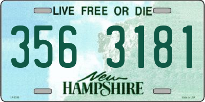 NH license plate 3563181