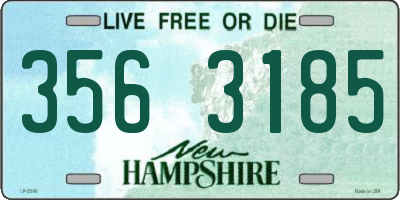 NH license plate 3563185