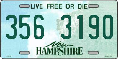 NH license plate 3563190