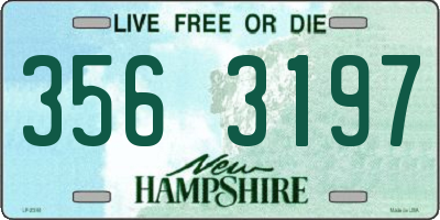 NH license plate 3563197