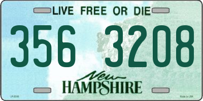 NH license plate 3563208