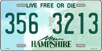 NH license plate 3563213
